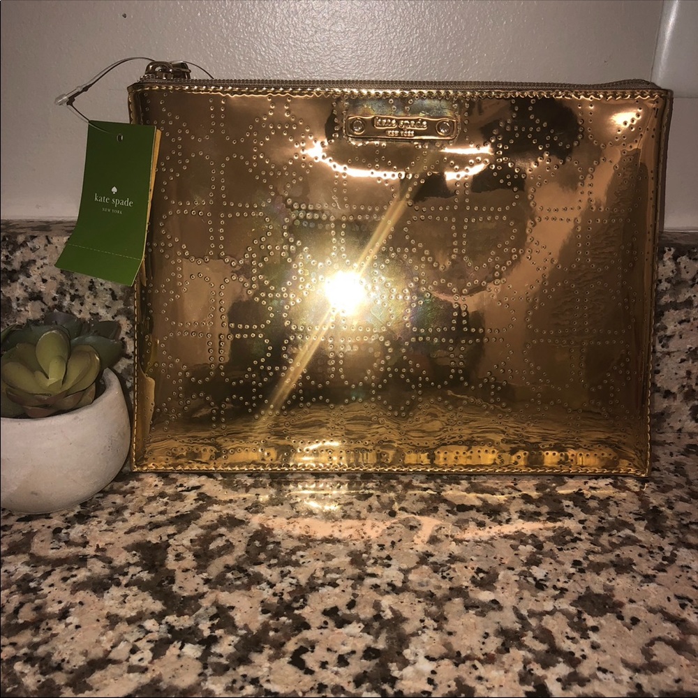 Kate Spade Clutches: Gold
